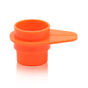 pluriStrainer 300 µm Zellsieb, neon orange, Maschenweite 300 µm, mit Griffstück und Reservoir