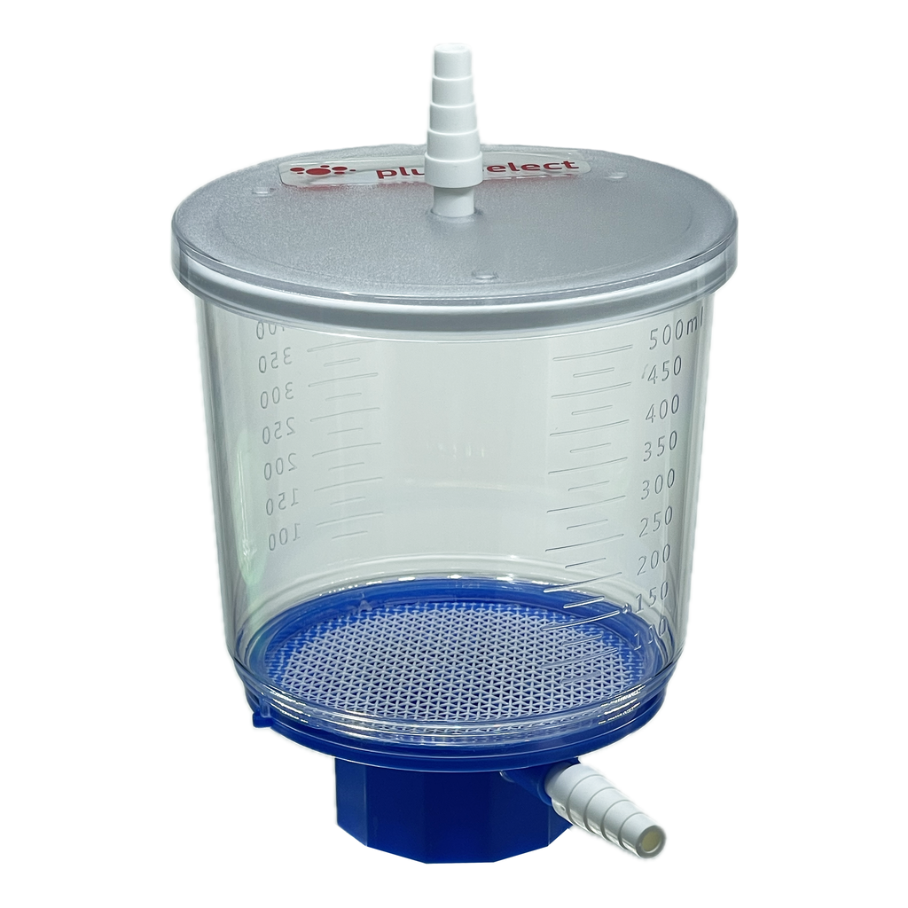 pluriStrainer Maxi Bottle Top Cell Strainer, Pore Size 1400 µm